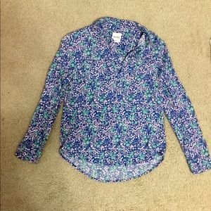 Girls Floral Button up